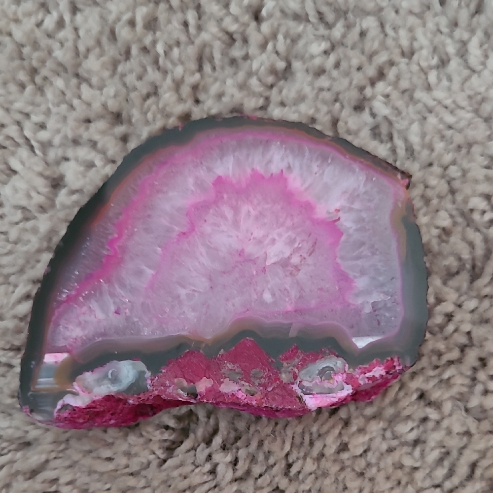 Pink Geode Slice